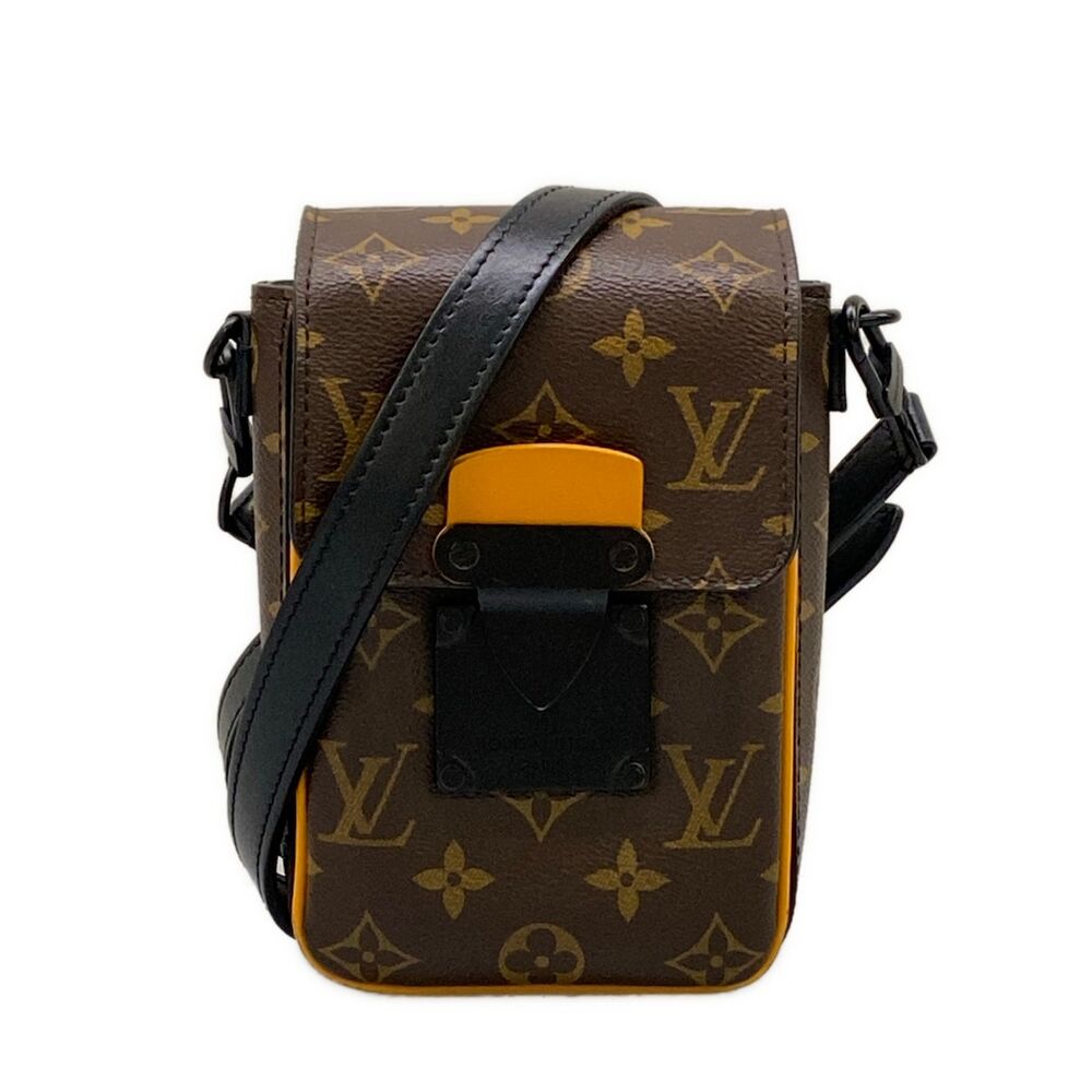 Louis Vuitton S Lock Vertical Wearable Wallet Monogram Macassar Other Style